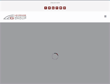 Tablet Screenshot of lendwithleverage.com